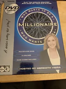 Who Wants To Be A Millionaire? DVD Game w/ Host Meredith Viera NEW SEALED  - Picture 1 of 2