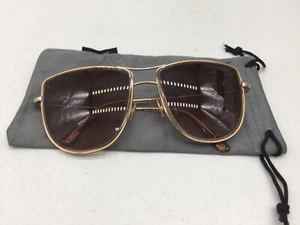 Tom Ford Tina TF759 28F Rose Gold Sunglasses 59-18-140 Brown Lens - Picture 1 of 12