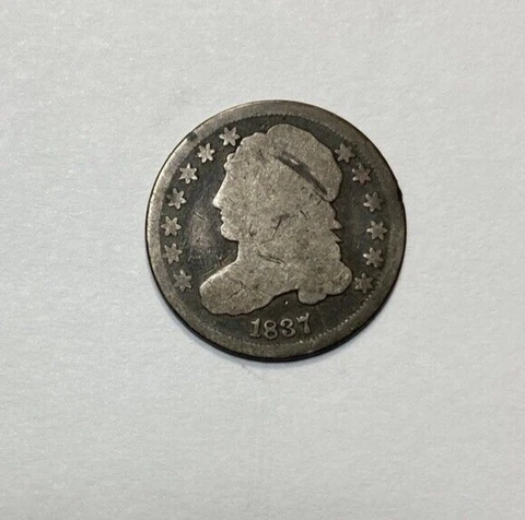 1837 Capped Bust Dime Lower Condition VALUE PRICED Cover