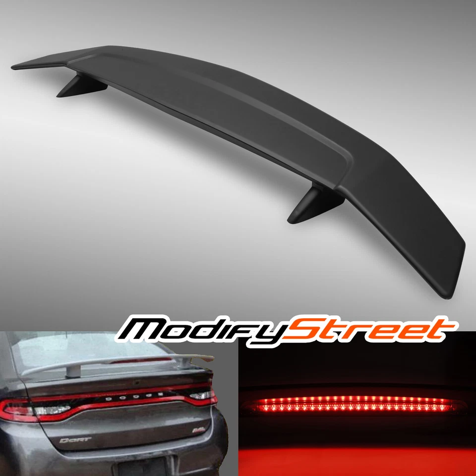 For 16-18 HONDA CIVIC FC 10TH GEN R Style Rear Truck Spoiler Wing w/ Led Foto 1 de 4