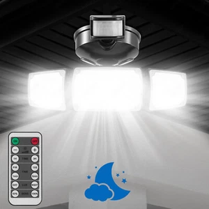Proiettore LED 100W 10000LM con sensore di movimento faretto esterno lampada da parete  - Foto 1 di 12