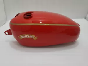 New Vincent Hrd Red Painted Fuel Petrol Tank - Foto 1 di 7