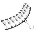 Stainless Steel Hat Hanger with 10 Clips for Closet