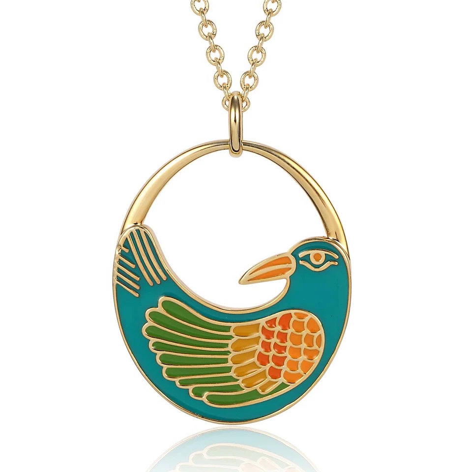 Nile Bird Laurel Burch Necklace Turquoise 5009 - Image 1 of 1