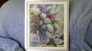 Picture of a bouquet of lilac flowers. New. - Picture 1 of 4