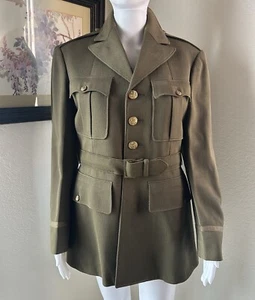WWI Pre WW11 USA Senior Pilot Officers Air Force Jacket Coat Green 10/16/35 - Picture 1 of 14