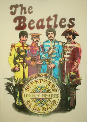 Retro The Beatle Sgt Peppers Lonely Hearts Club Band Tour T-Shirt New Womens Med - Image 1 of 2