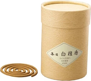 Nippon Kodo Everyday sandalwood incense coil 20 rolls Japan - Picture 1 of 4