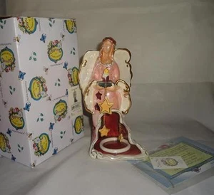 Soporte de candelabro Blue Sky Clayworks 2008 Starlight Angel nuevo en caja retirado Goldminc - Imagen 1 de 1