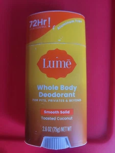 Lume Ganzkörper glatter fester Deodorant-Stick - 2,6 Oz. geröstete Kokosnuss - Bild 1 von 2