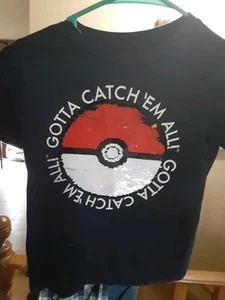 Pokémon T-Shirt Youth small sequined boys - Picture 1 of 2