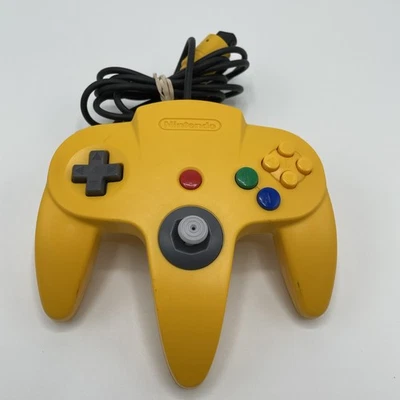Official OEM Nintendo 64 N64 Yellow Controller W/ New Hall Effect Joystick - Image 1 of 4
