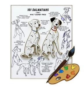 PALM Disney Ink And Paint 101 Dalmatians LE 200 Pin Pink A La Mode - Picture 1 of 1