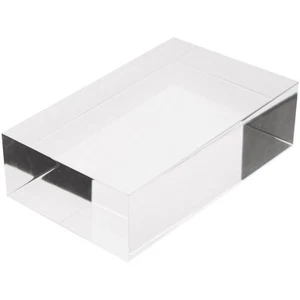 Plymor klar poliert Acryl rechteckig Display Block, 1,5" Höhe x 5" Breite x 3" Tiefe - Bild 1 von 1