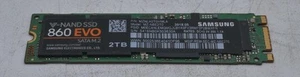 Samsung 860 Evo MZ-N6E2T0 2 TB M.2 SATA SOLID STATE DRIVE #134626# - Bild 1 von 2