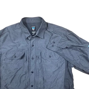 Kuhl Mens Airspeed Long Sleeve Button Down Shirt Gray Size L Outdoor - Picture 1 of 11