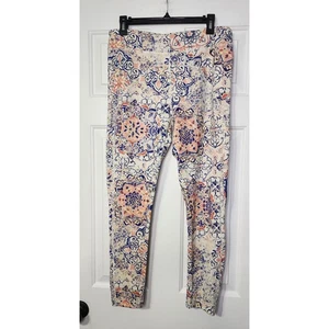 Lucky Brand Lotus floral multicolored Leggings Size Large - Picture 1 of 5