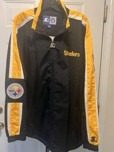 Pittsburgh Steelers Starter Jacket Zip Up Men’s Extra Large NFL Windbreaker - Bild 1 von 7