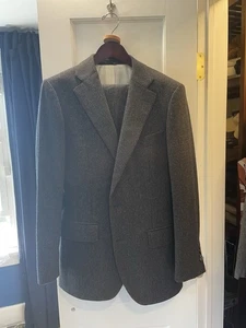 Wool Charcoal Grey Suitsupply Pinstripe Suit | 38R - Picture 1 of 4