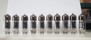 Platinum set of 10 Matched Raytheon 6414 Tubes Black Plates 3-Mica Best Version - Picture 1 of 24