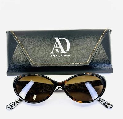 NUEVO LULU GUINNESS L524 TOR Marrón Negro Mujer Ojo de Gato Gafas de Sol 57-14-140 B:36 Foto 1 de 4