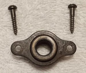 Antique Victor Victrola Credenza Crank Escutcheon w/ 2 Original Screws - Picture 1 of 4