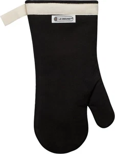 Guante para horno textil de 4 capas Le Creuset, resistente a las manchas, negro, negro  - Imagen 1 de 2