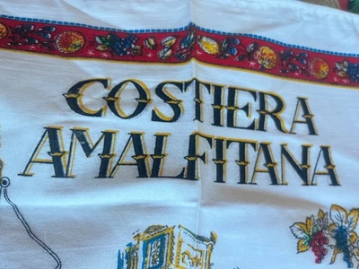 Toalla de té mapa de la costa de Amalfi - Costiera Amalfitana Foto 1 de 4