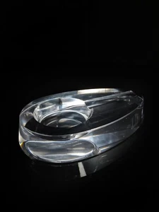 Alfred Dunhill Crystal Cigar Ashtray. 6.75" L x 4.25" W  x 1.75" H   #003 - Picture 1 of 14