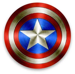 Captain America Schild Comic Aufkleber Abziehbild 4"x4" - Bild 1 von 1