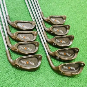 PING EYE2 Beryllium Copper Iron Set 3-9+Wg+Sw Steel Shaft Uniflex Orange Dot - Picture 1 of 8