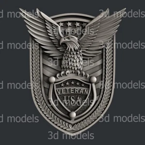 3d STL models for CNC, Artcam, Aspire, Veteran USA - Picture 1 of 4