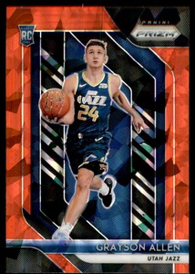 2018-19 Panini Prizm Prizms Red Ice #123 Grayson Allen