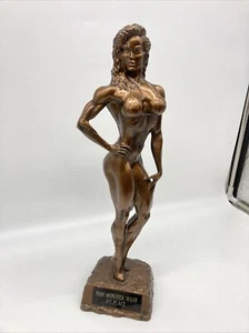 16" Niels Andersen Female Bodybuilder Bikini Trophy Muscle Woman Statue INBF 1st - Picture 1 of 24