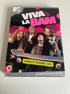 Viva La Bam - Seasons 4 and 5 Uncensored DVD Box Set 3 Disc Set Region 2 - Picture 1 of 4