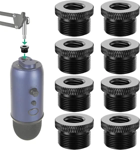 Blue Yeti Mic Screw Adapter 5/8 Male to 3/8 Female, Metal Screw Thread Adapter f - Picture 1 of 12
