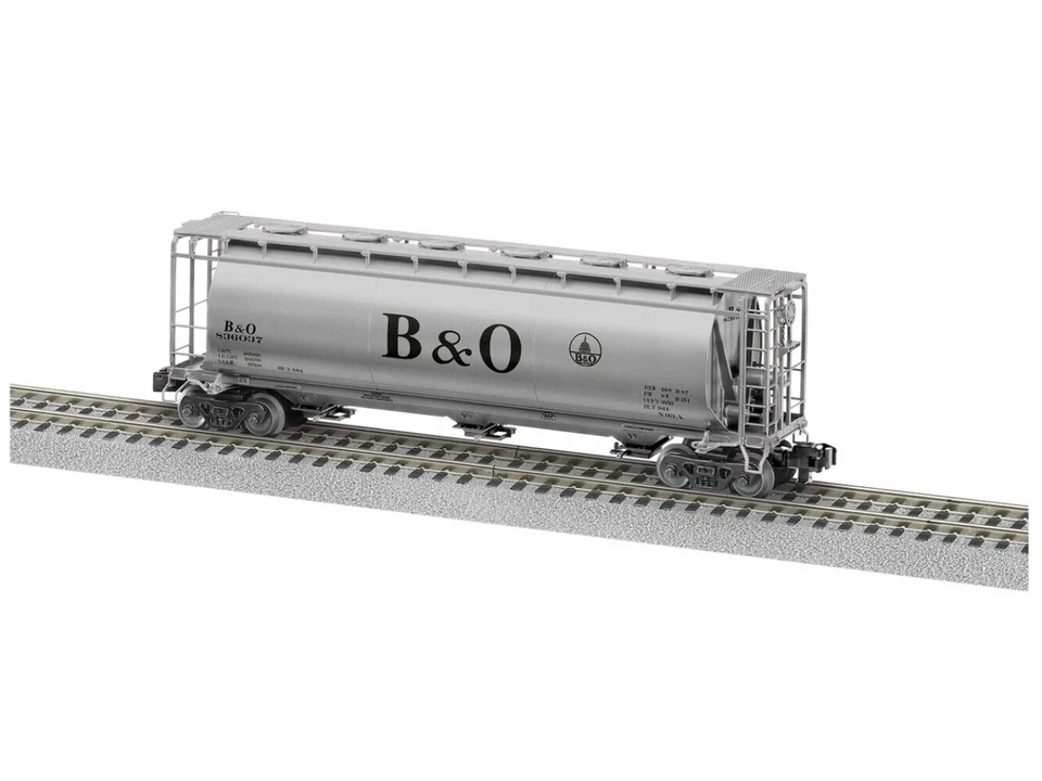 Lionel 1919332 S Scale Baltimore & Ohio Cylindrical Hopper #836196 - Image 1 of 1