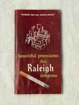 1960 Raleigh Cigarettes “Beautiful Premiums for Raleigh Coupons” Rewards Catalog - Image 1 of 4