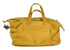 NWT  Loro Piana $3,300 Yellow Cashmere Leather Voyager Storm System Duffle Bag