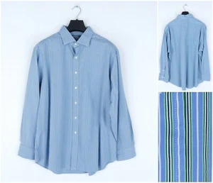 Mens RALPH LAUREN Shirt 18 3XL Size Blue Striped Regent Classic Fit Formal Top - Picture 1 of 7