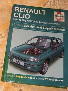 RENAULT CLIO 1991 1998 H - R REG PETROL VINTAGE Service Repair Manual book  - Picture 1 of 5