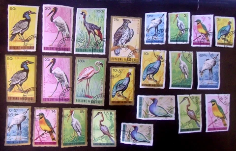 15  1965 Burundi Stamps   Lot#D115  Birds Cover