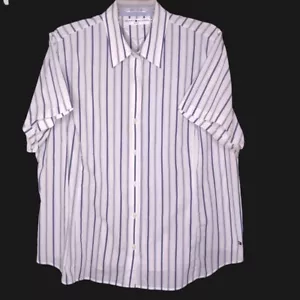 Camicia donna Tommy Hilfiger taglia 24 manica corta con bottoni colletto a righe - Foto 1 di 8