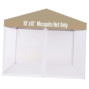 Mosquito Net for 10' x10' Patio Gazebo, Outdoor Netting for Camping White - Picture 1 of 8
