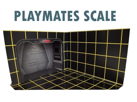 Star Trek TNG Holodeck with Arch Custom Display for 5" Scale Playmates Figures Cover