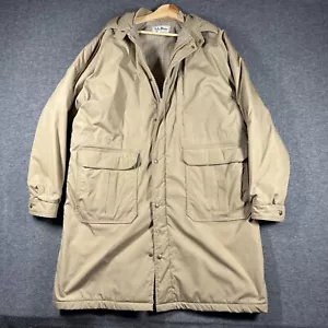 Vintage 80s L.L. Bean Stadium Parka Mens XL Tall Wool Blanket Lined - Picture 1 of 12