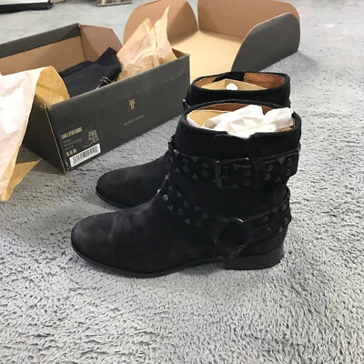 Botas FRYE para mujer 8,5 Carly con tachuelas cortas botas de ingeniero negras precio de venta sugerido por el fabricante $528 Foto 1 de 4