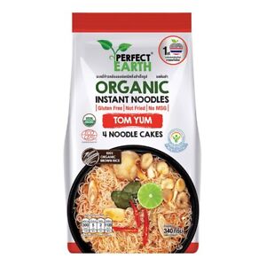 Organic Instant Noodles Tom Yum, Perfect Earth (85 g.) PACK of 4
