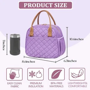 Lunch Box for Women Men Insulated Lunch Bag Lunch Tote Bag Leakproof Thermal ... - Picture 1 of 8