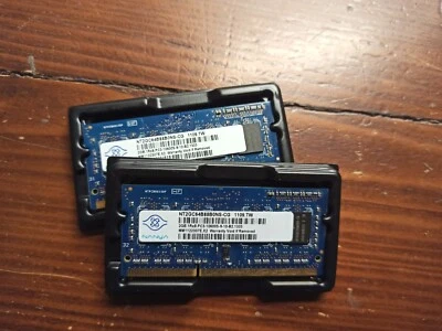 4GB  (2x2Gb) Mixed  1333 MHz Laptop DDR3 RAM 204-pin SODIMM PC3-10600S - Immagine 1 di 4